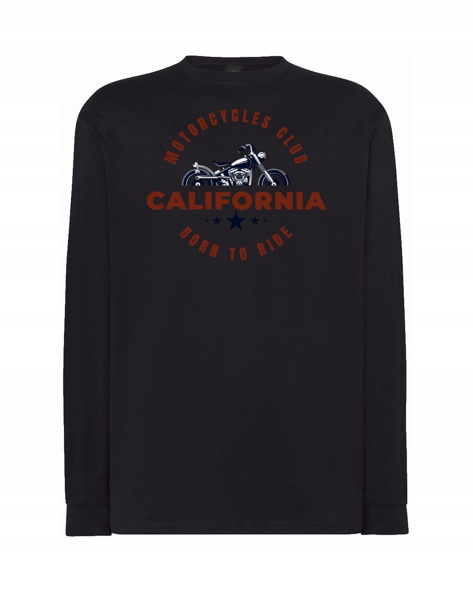 Longsleeve nadruk California Born to Ride r.XL