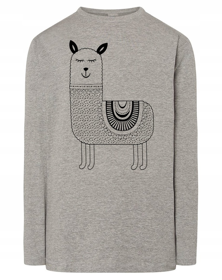 Longsleeve fajny nadruk LAMA ALPAKA r.XL