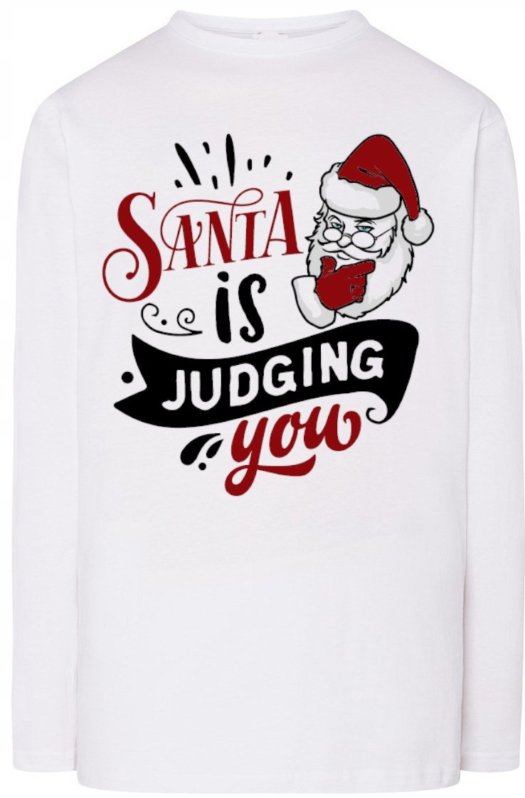 Św. Mikołaj Bluza Męska Longsleeve Święta Rozm.4XL