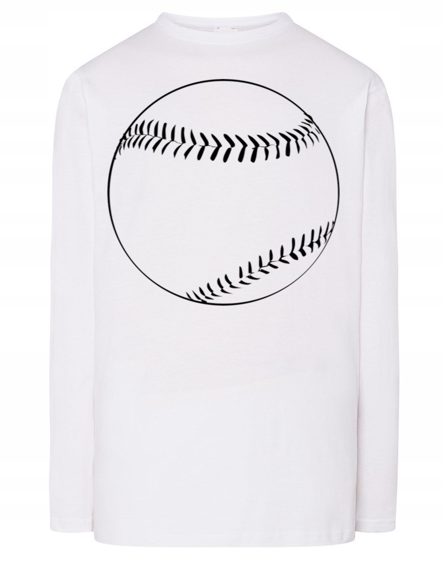 Longsleeve męski nadruk PIŁKA BASEBALL r.5XL
