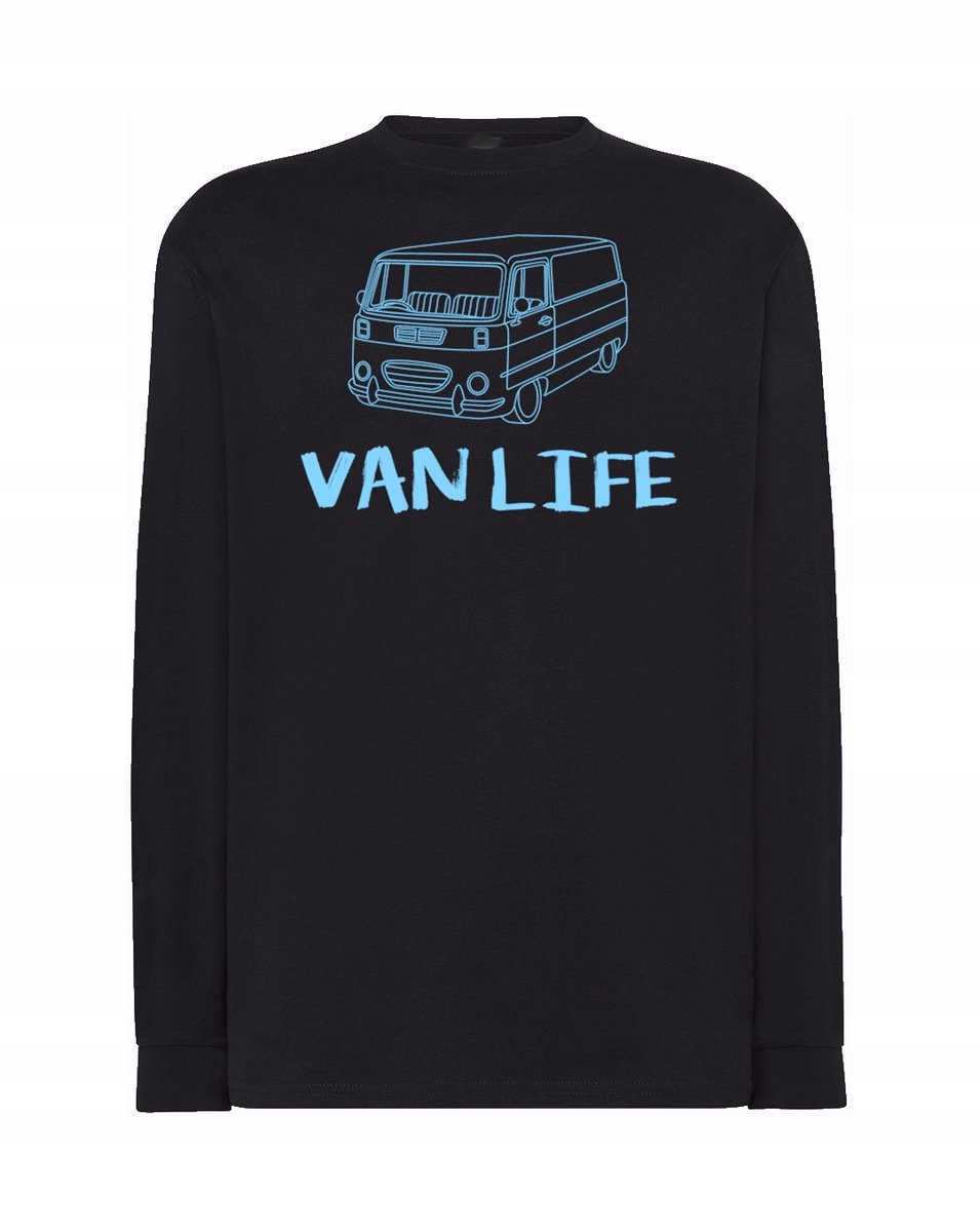 Longsleeve męski FAJNY nadruk VAN Van Life r.XXL