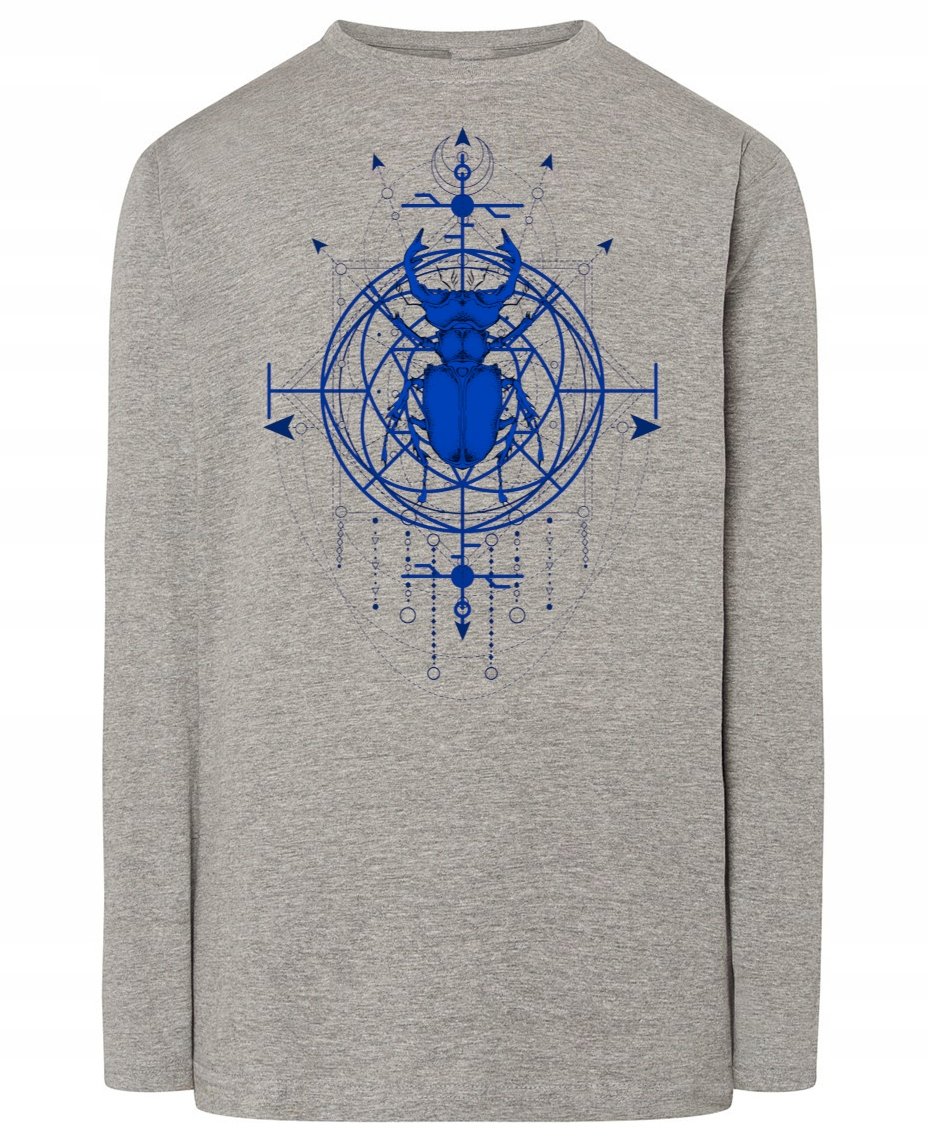 Longsleeve ciekawy nadruk CHRZĄSZCZ MAGIA r.XS