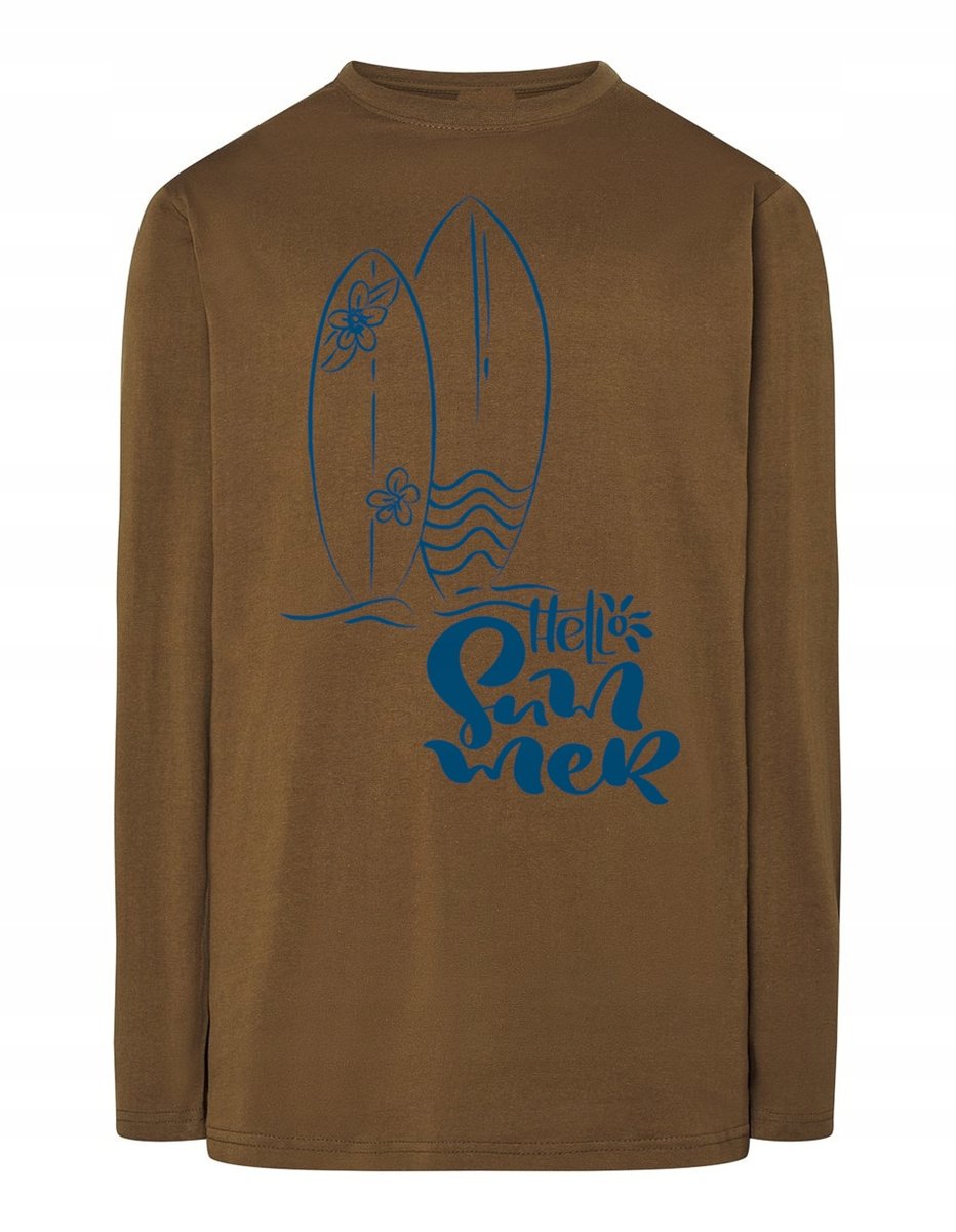 Longsleeve wakacyjny nadruk Hello Summer r.L