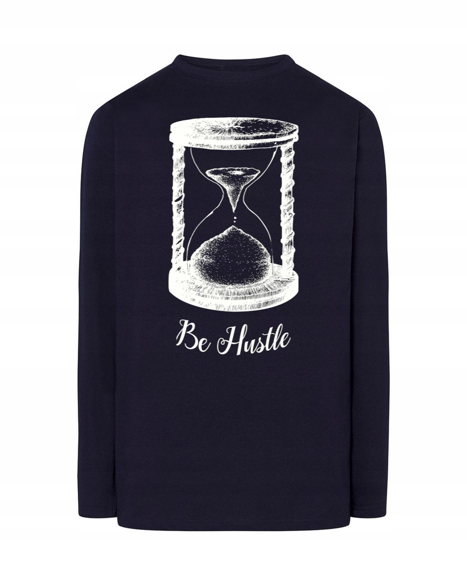 Longsleeve męski nadruk KLEPSYDRA Be Hustle r.L