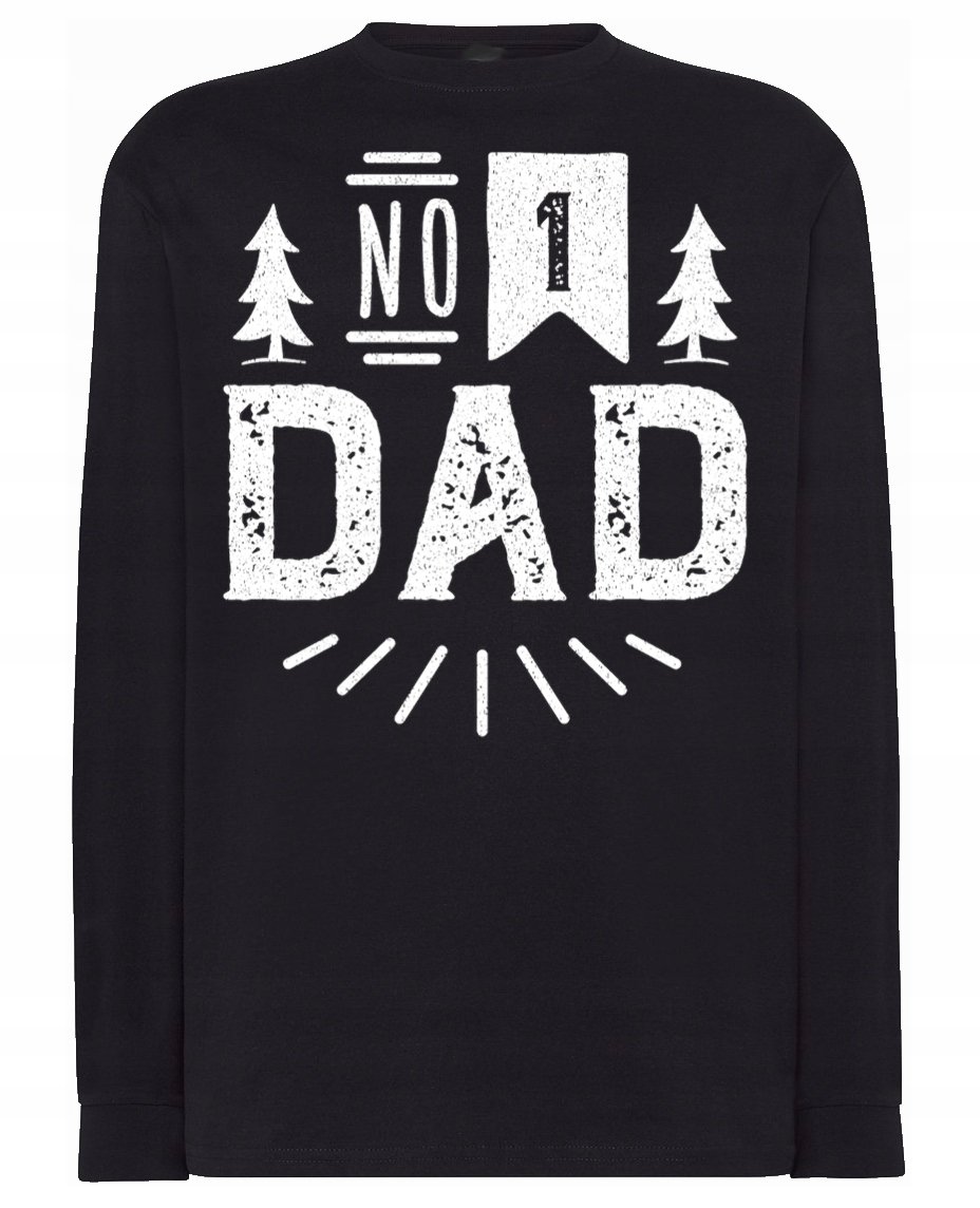 Longsleeve fajny na prezent nadruk TATA nr 1 r.XS