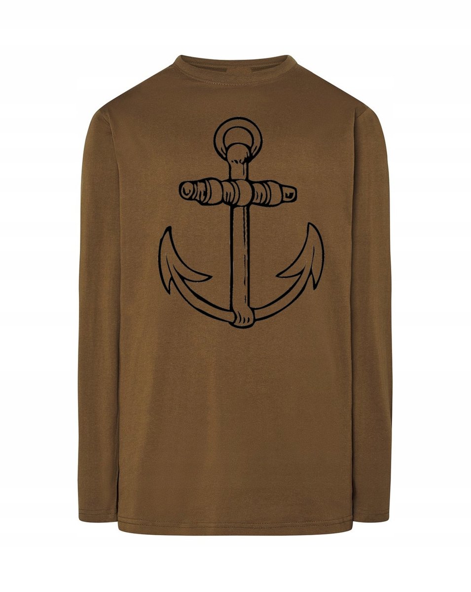 Longsleeve marynarski fajny nadruk KOTWICA r.XL