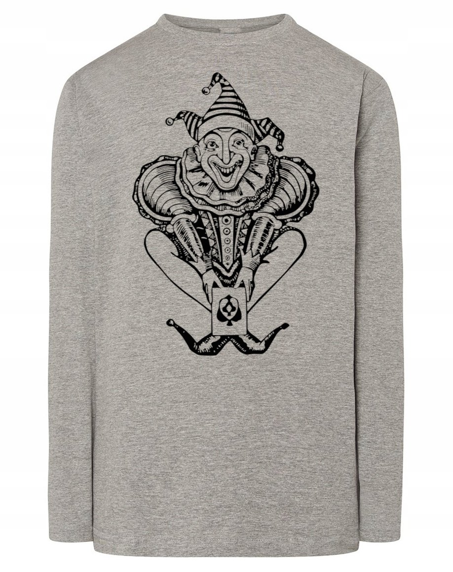 Longsleeve męski nadruk KLAUN JOKER r.XS