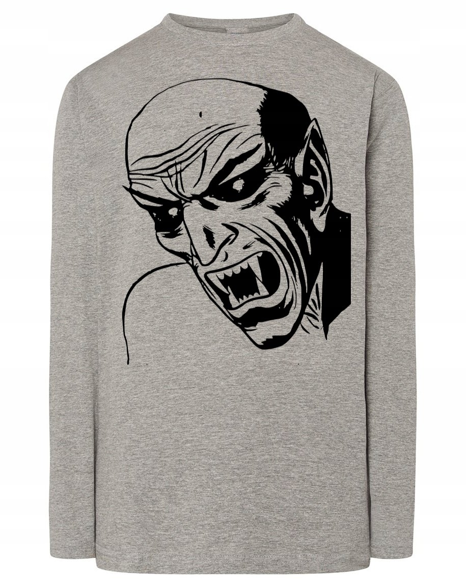 Longsleeve męski nadruk WAMPIR r.4XL