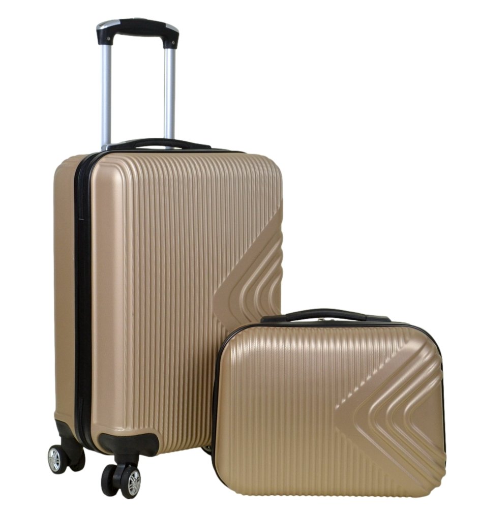 ZESTAW ŚREDNIA WALIZKA +KUFEREK SUNBAG MODEL APUS 8082 KOLORY