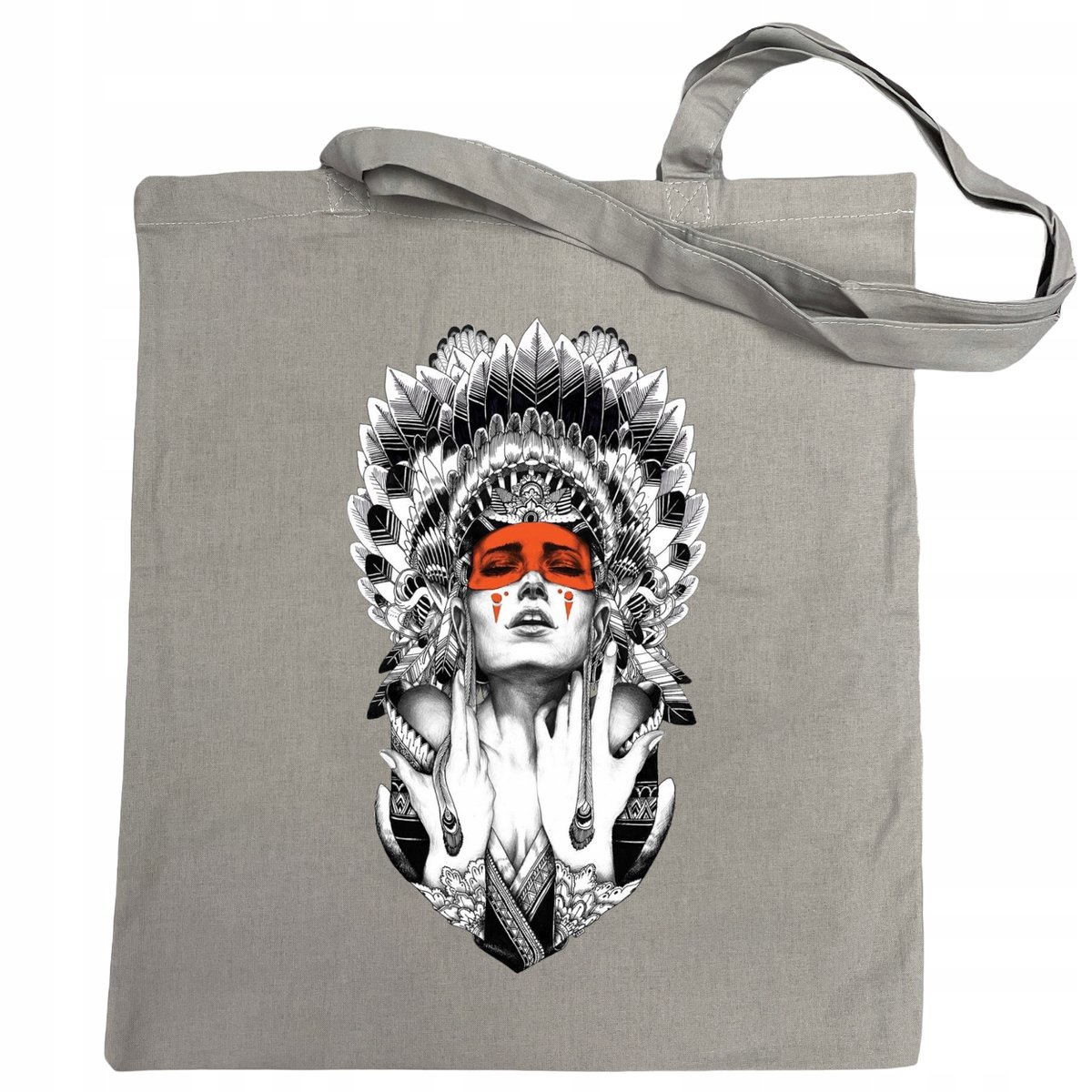 Torba na zakupy modna Nadruk Indianka