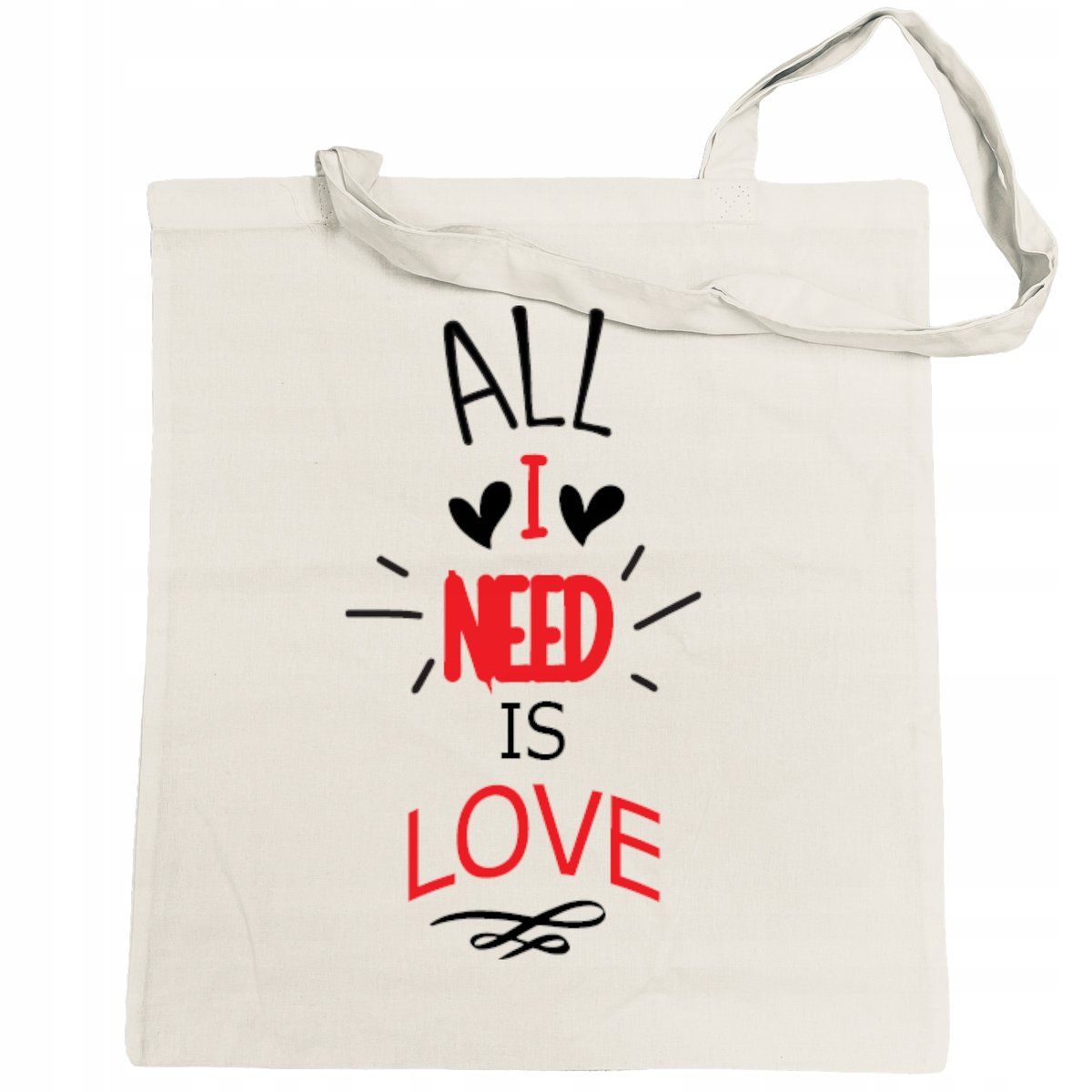 All I Need Is Love Torba Zakupowa Eco