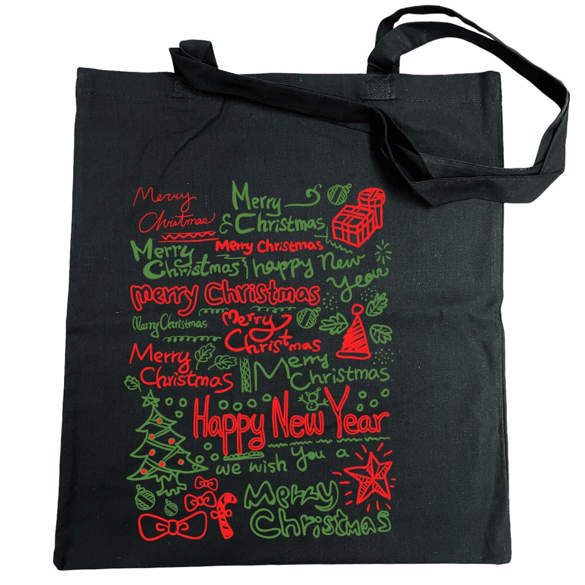 Torba na zakupy nadruk Świąteczna Merry Christmas