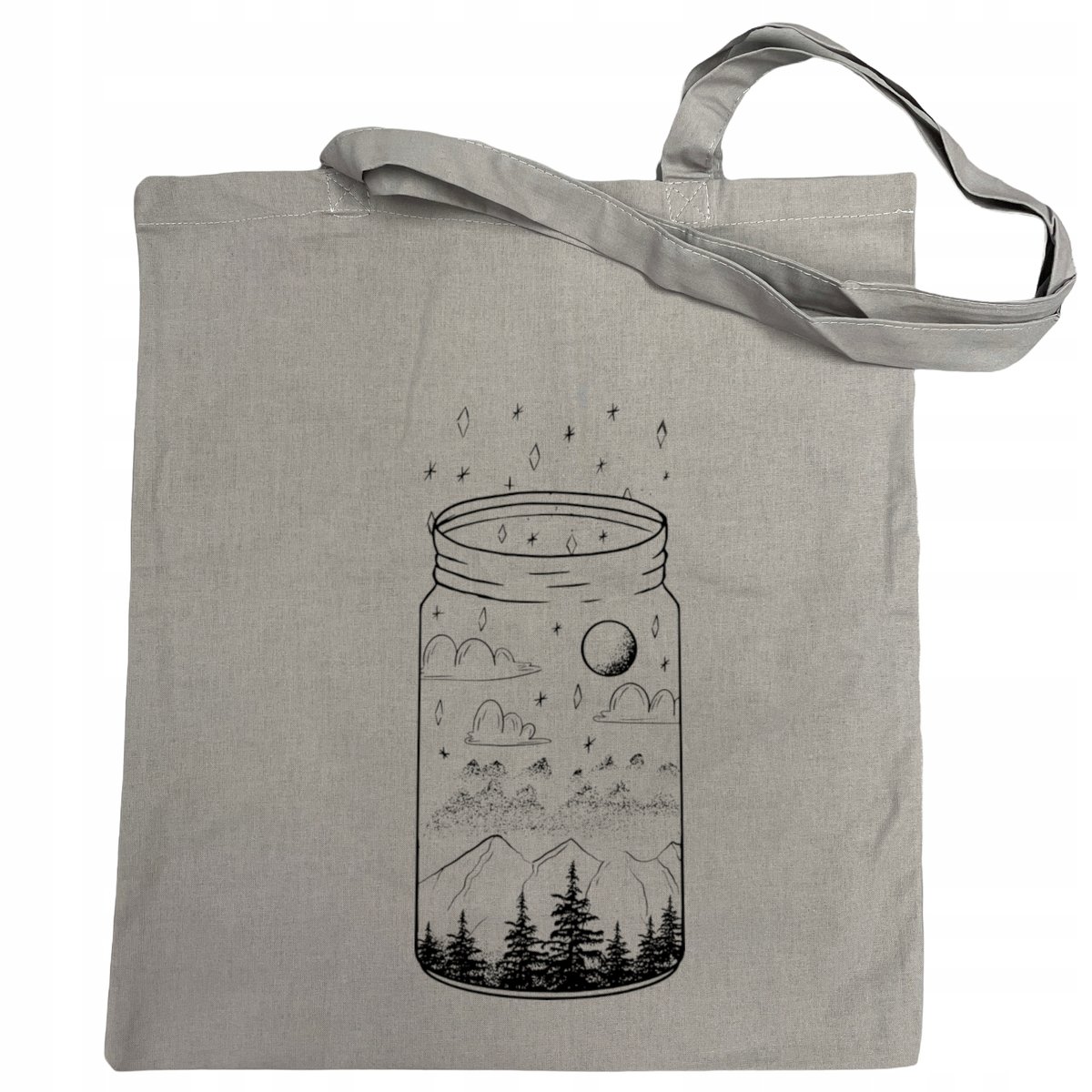 Torba na zakupy fajny nadruk Góry SŁOIK