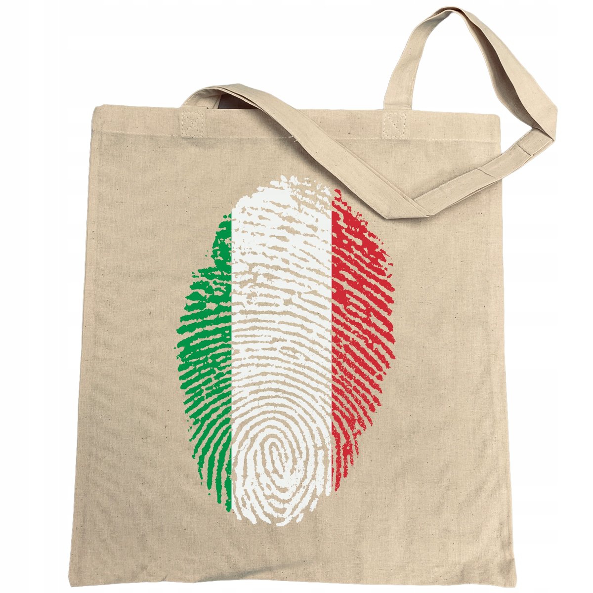 Włochy Flaga Odcisk Torba Zakupowa