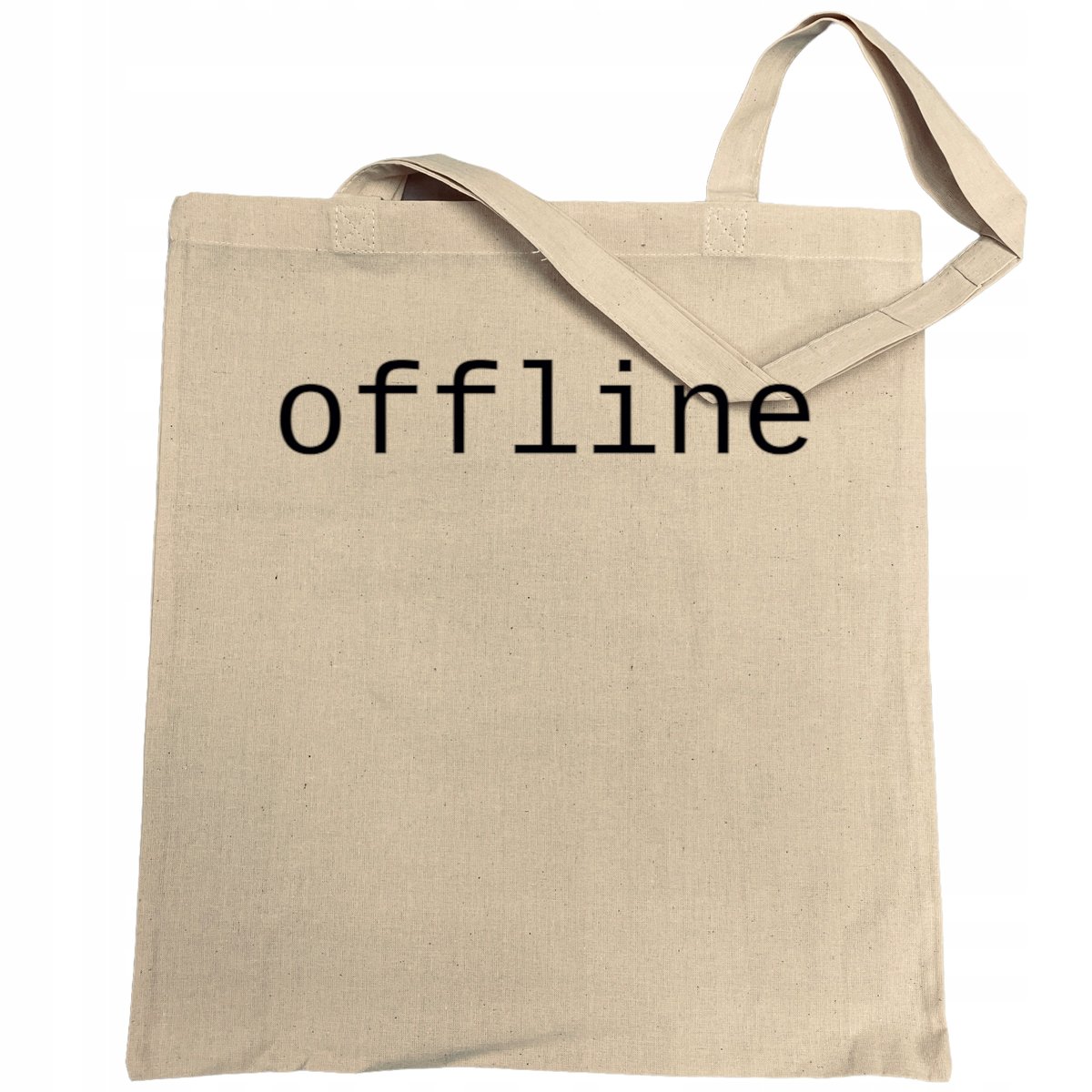 Torba na zakupy nadruk napis OFFLINE
