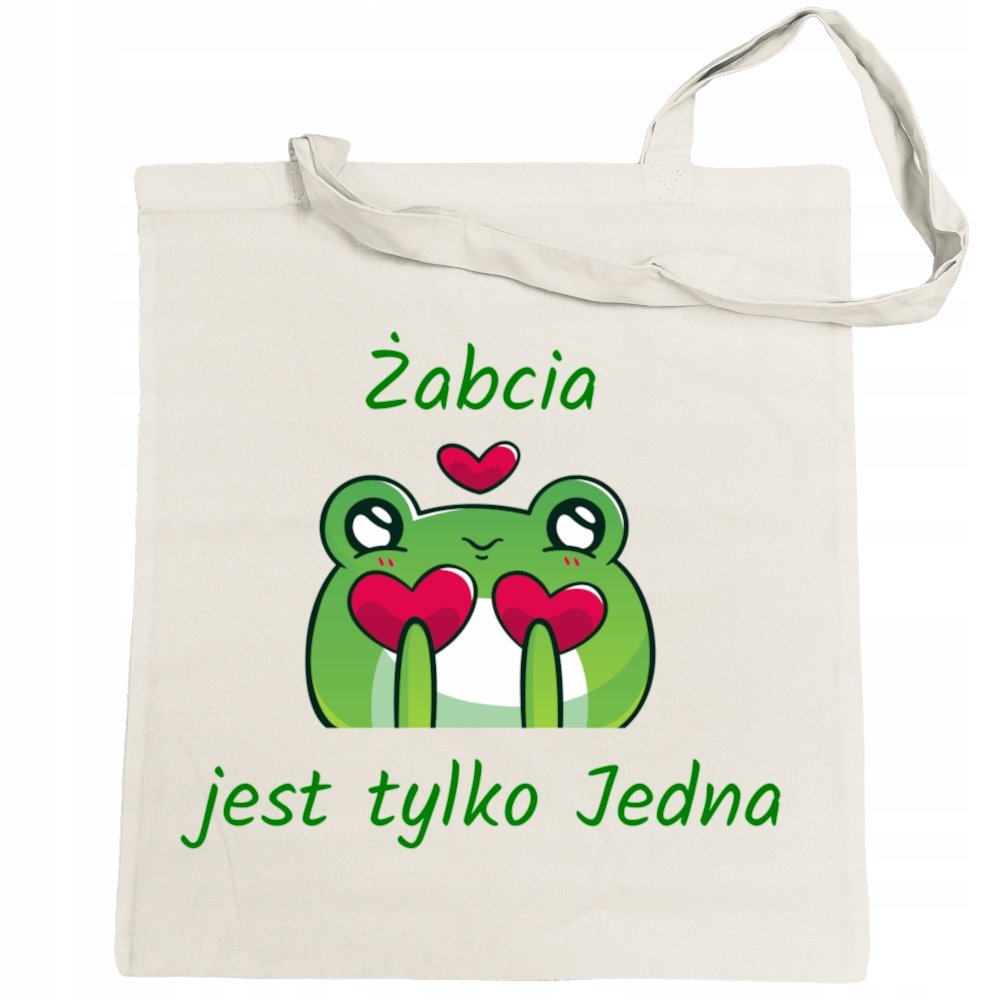Torba na zakupy na Prezent Walentynki Żabcia jest tylko JEDNA