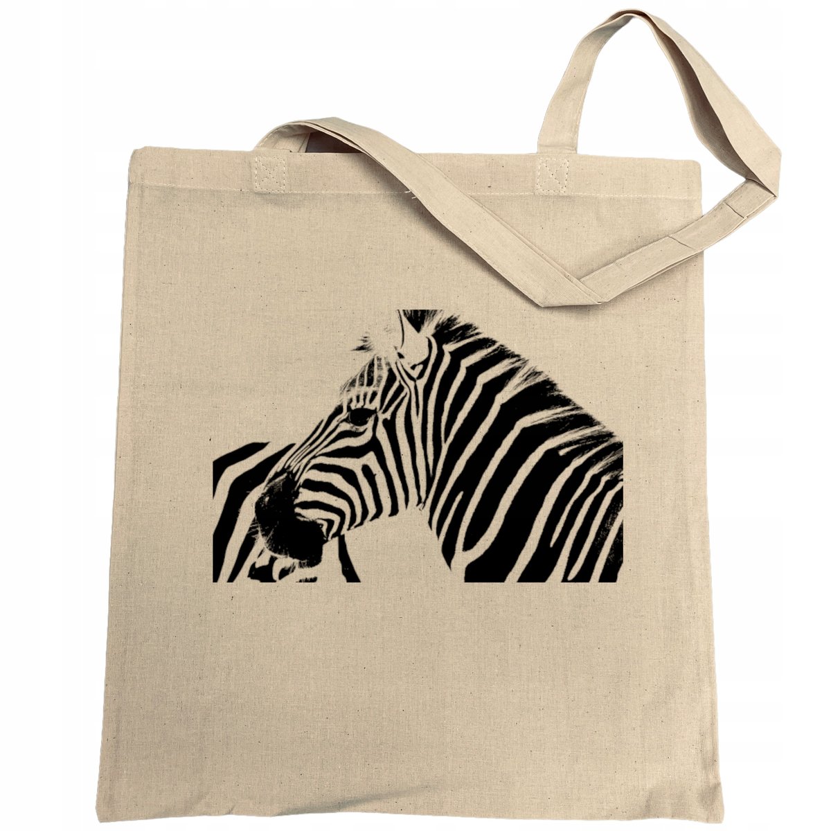 Torba na zakupy nadruk zwierzę ZEBRA