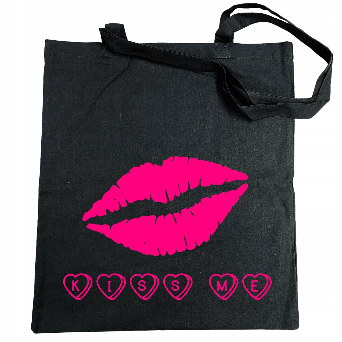 Walentynkowa Torba na zakupy nadruk Kiss Me