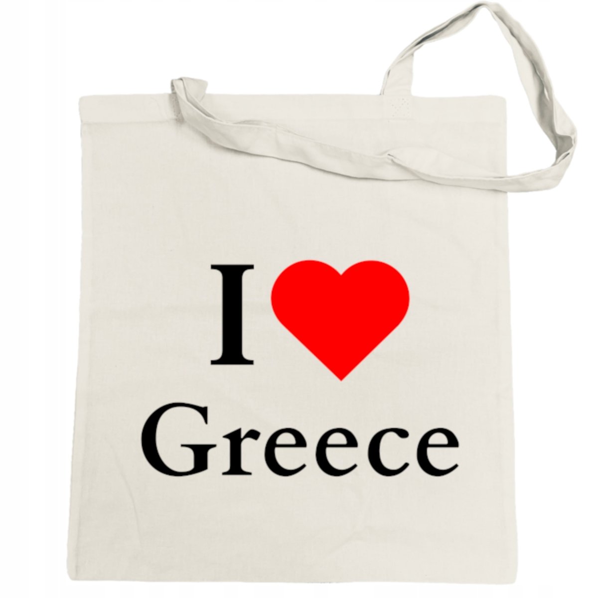 Torba na zakupy nadruk I Love Greece Kocham Grecję