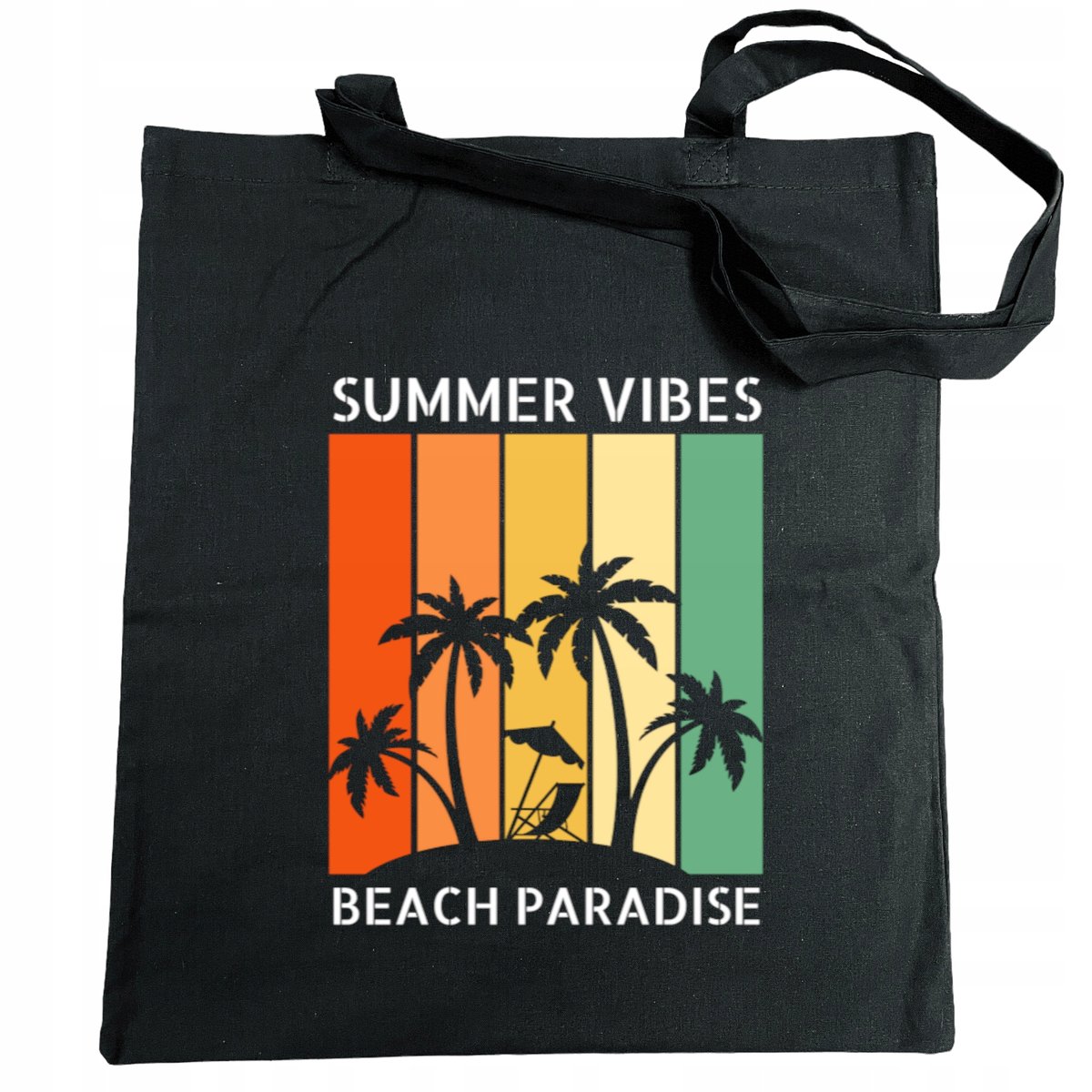 Torba na zakupy kolorowy nadruk Summer Vibes PALMY