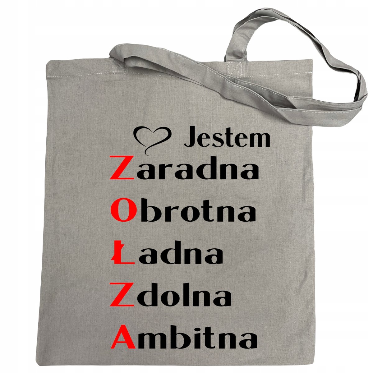Torba na zakupy nadruk Jestem zołza
