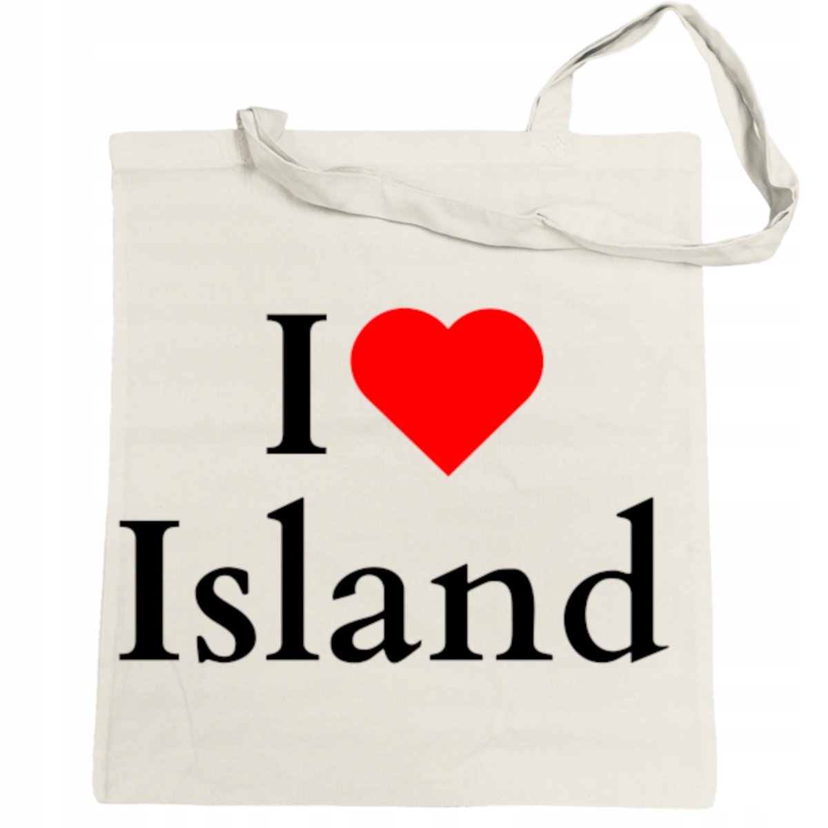 Torba na zakupy nadruk I Love Island Kocham Islandię Prezent