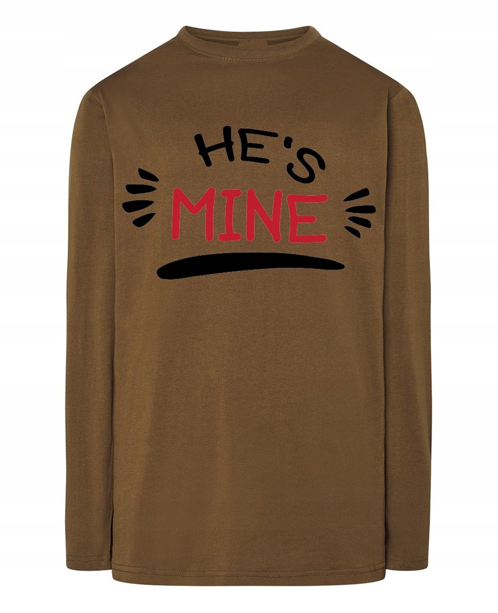 Walentynki Longsleeve męski dla Par Mine Mój M