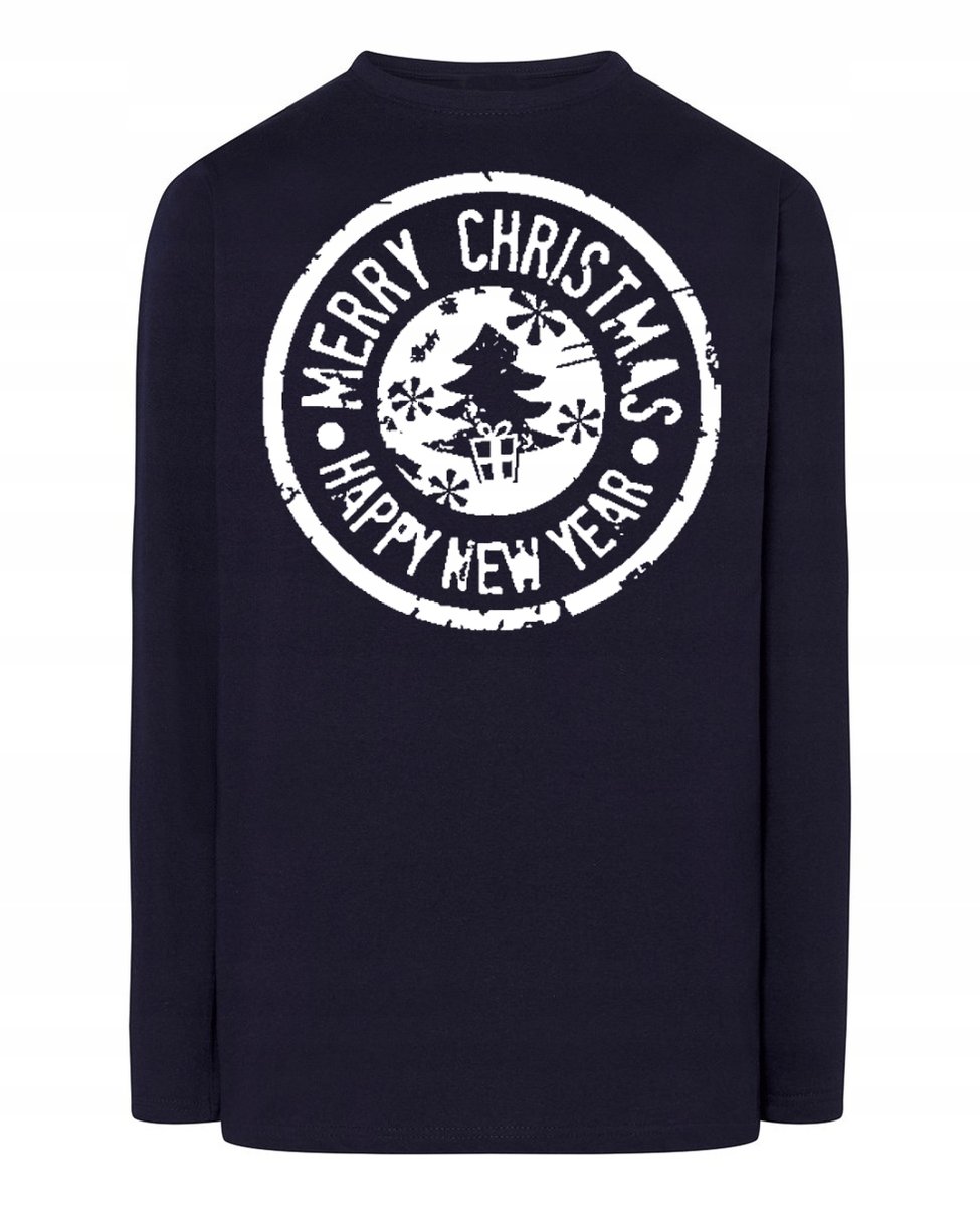 Świąteczny Longsleeve nadruk Znaczek Święta R.S
