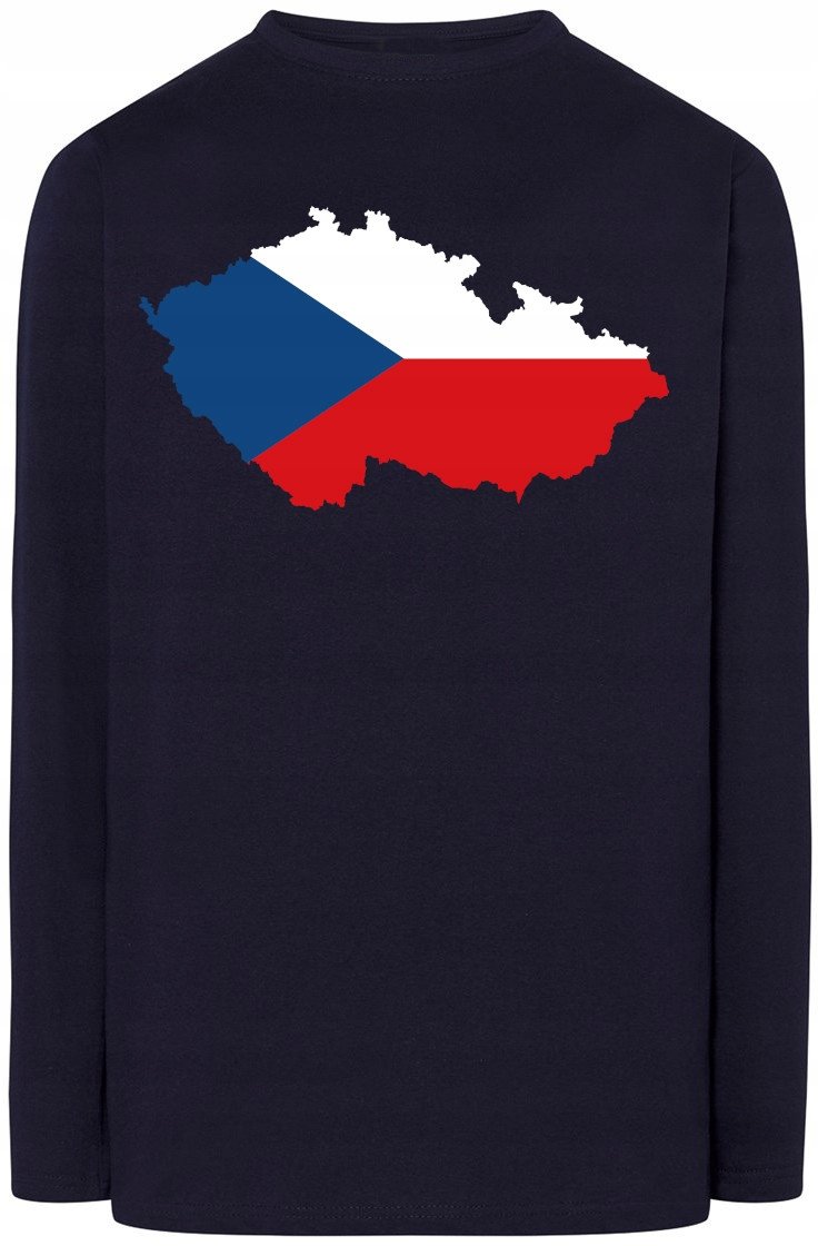 Czechy Męska Bluza Longsleeve Flaga Rozm.M