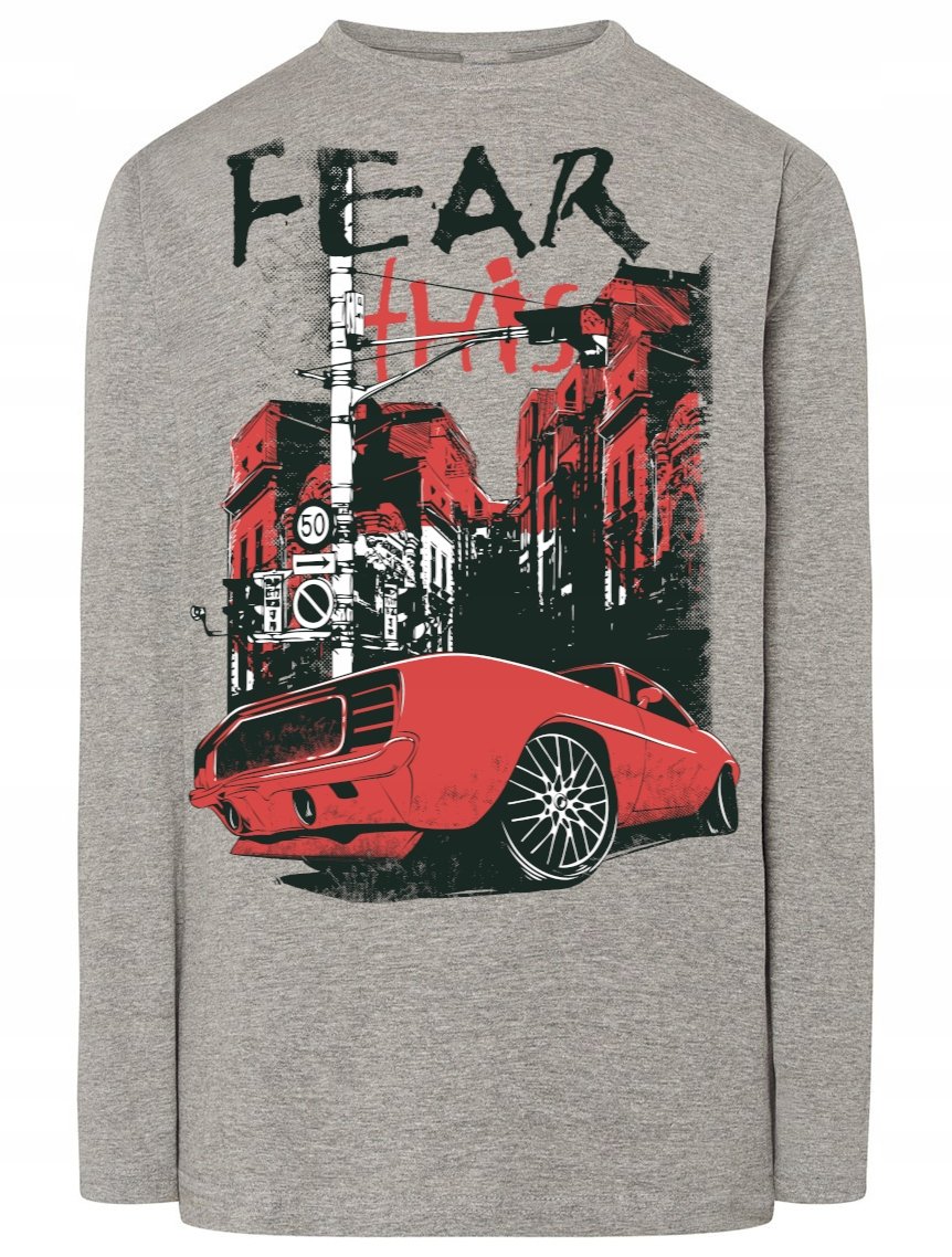 Longsleeve nadruk Muscle Car Rozm.L