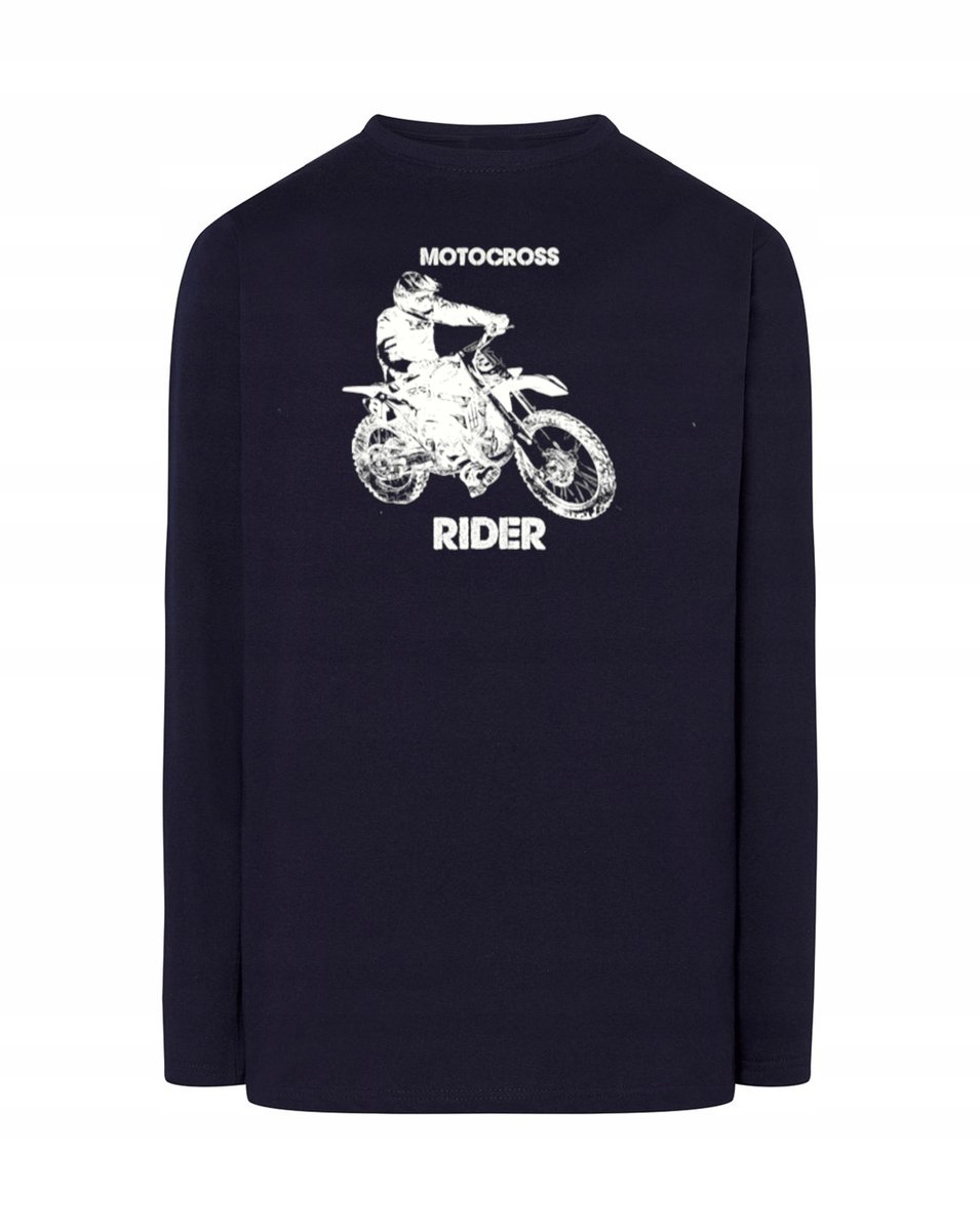 Longsleeve męski nadruk motor MOTOCROSS r.XS