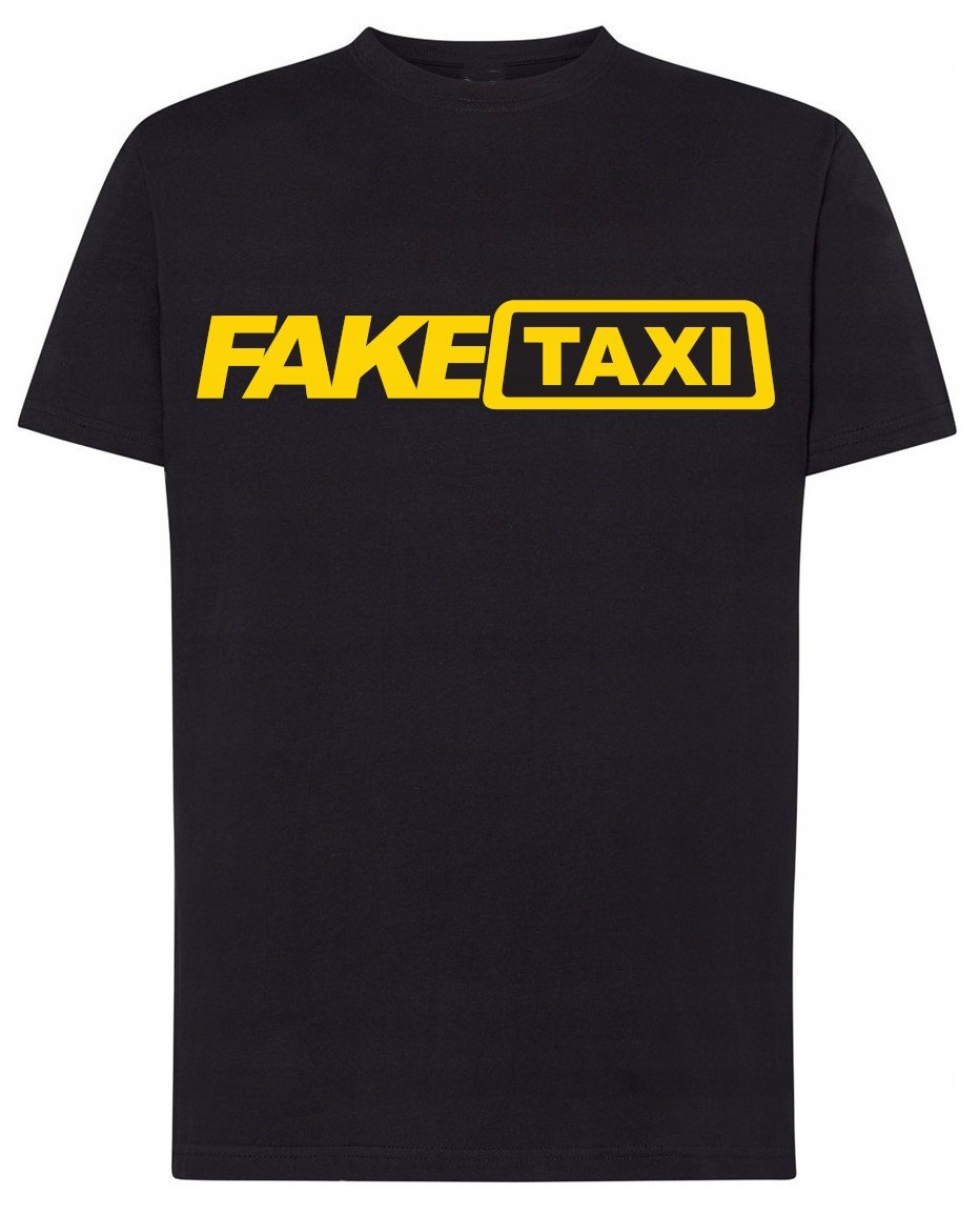 Fake Taxi Męski T-shirt Logo Śmieszny Rozm.L