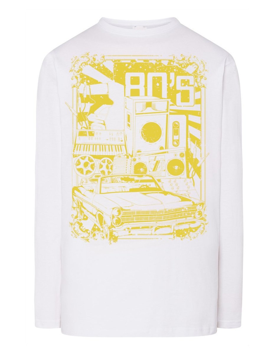 Longsleeve RETRO nadruk lata 80te 80s r.3XL