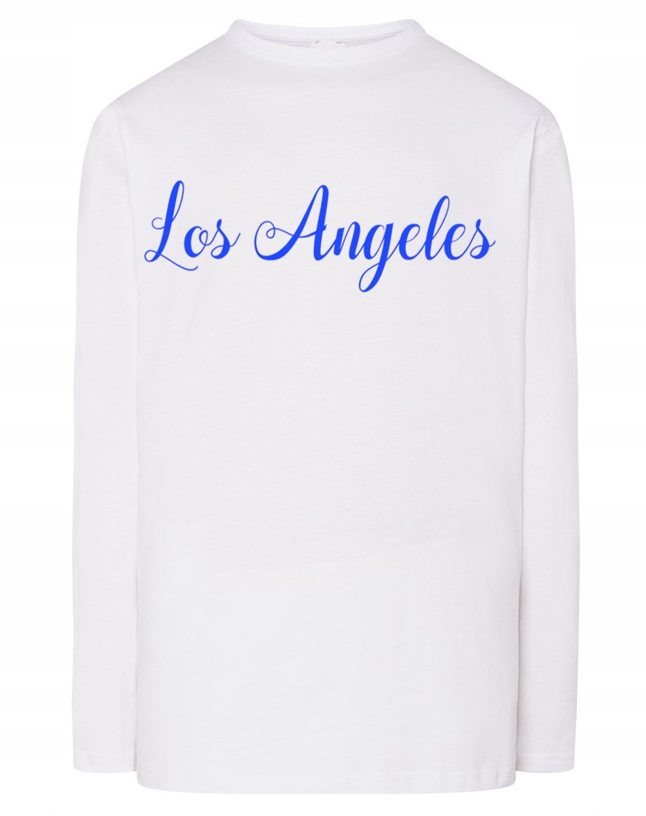 Longsleeve fajny nadruk napis LOS ANGELES r.XL