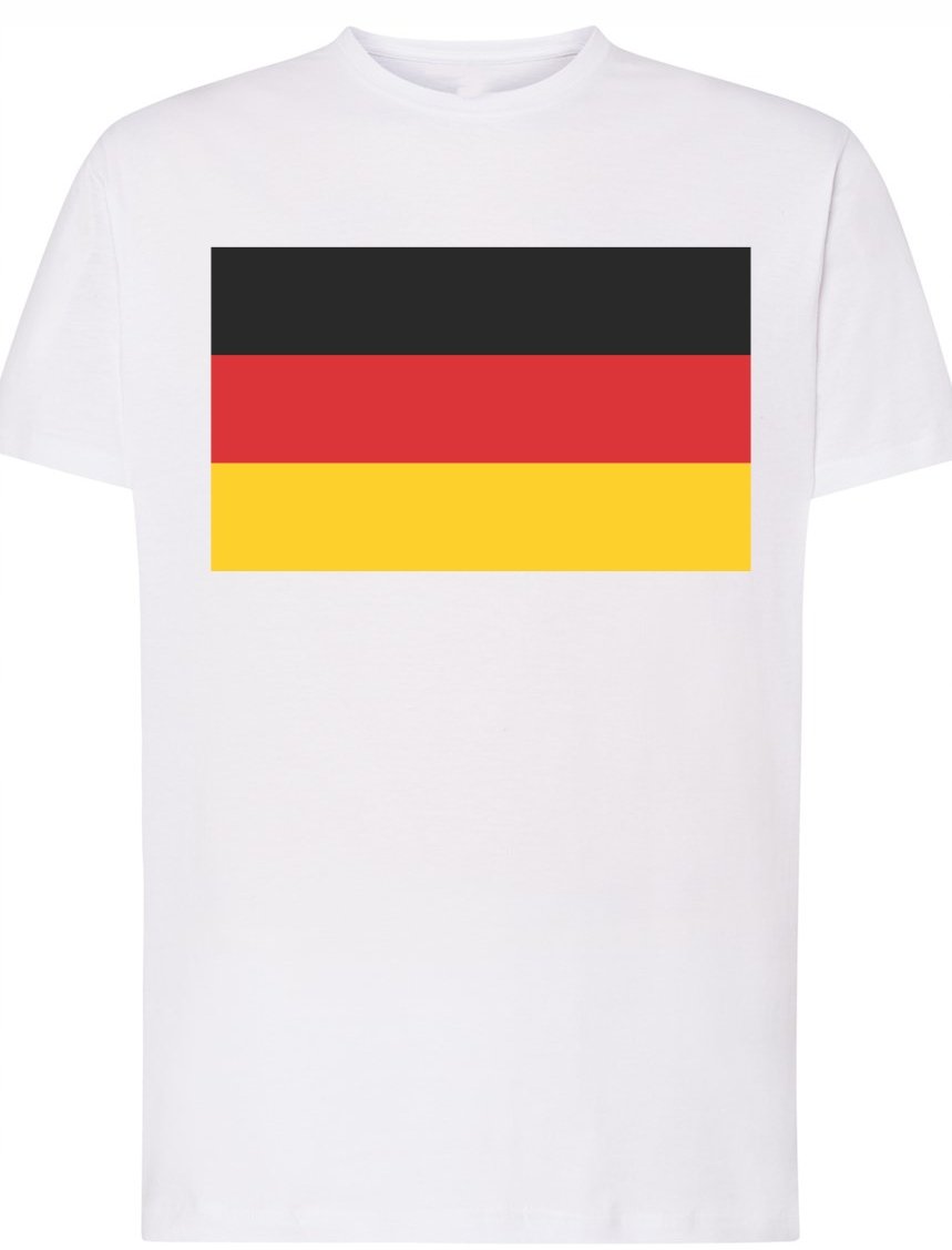 Niemcy Flaga Męski T-shirt Modny Rozm.XS