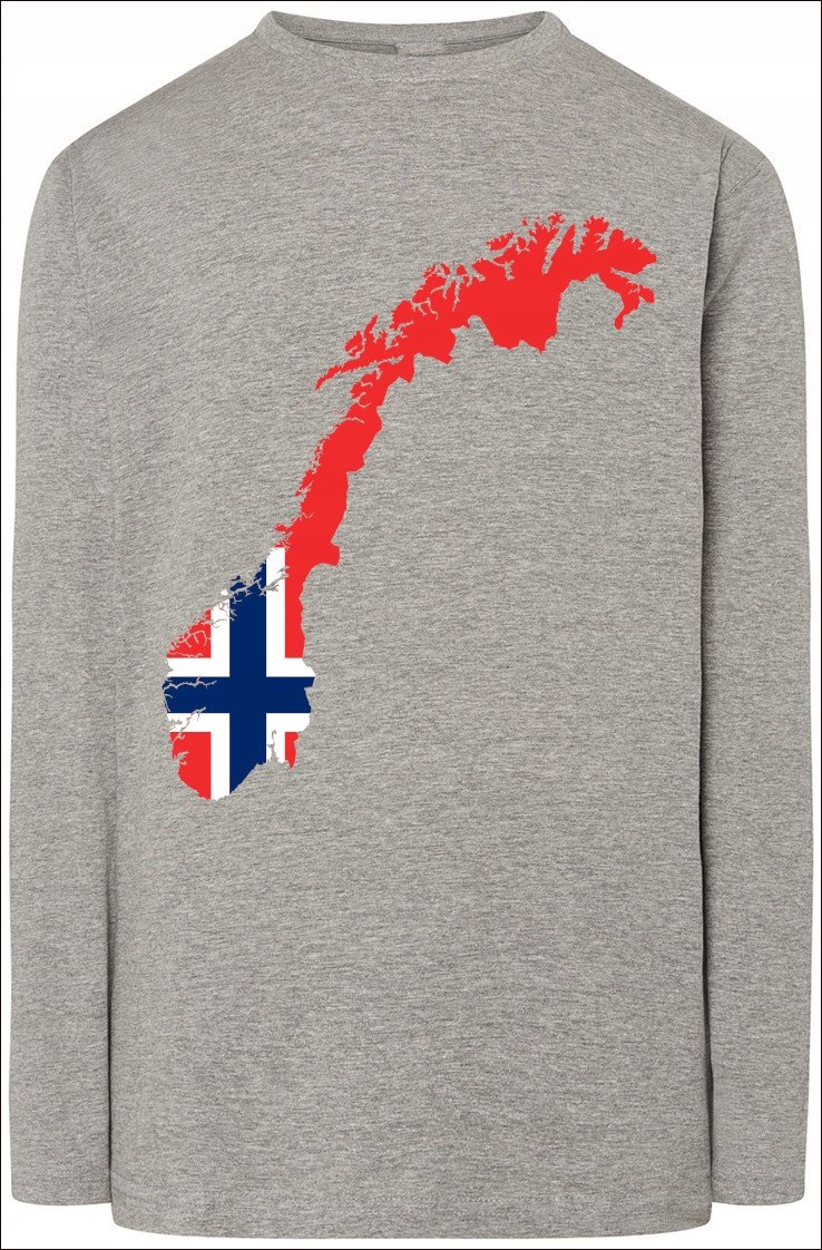 Norwegia Flaga Męska Bluza Longsleeve Rozm.L
