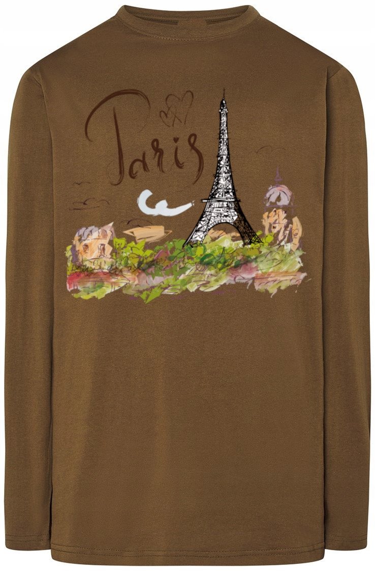Paryż WIeża Eiffla Longsleeve Nadruk r.XXL
