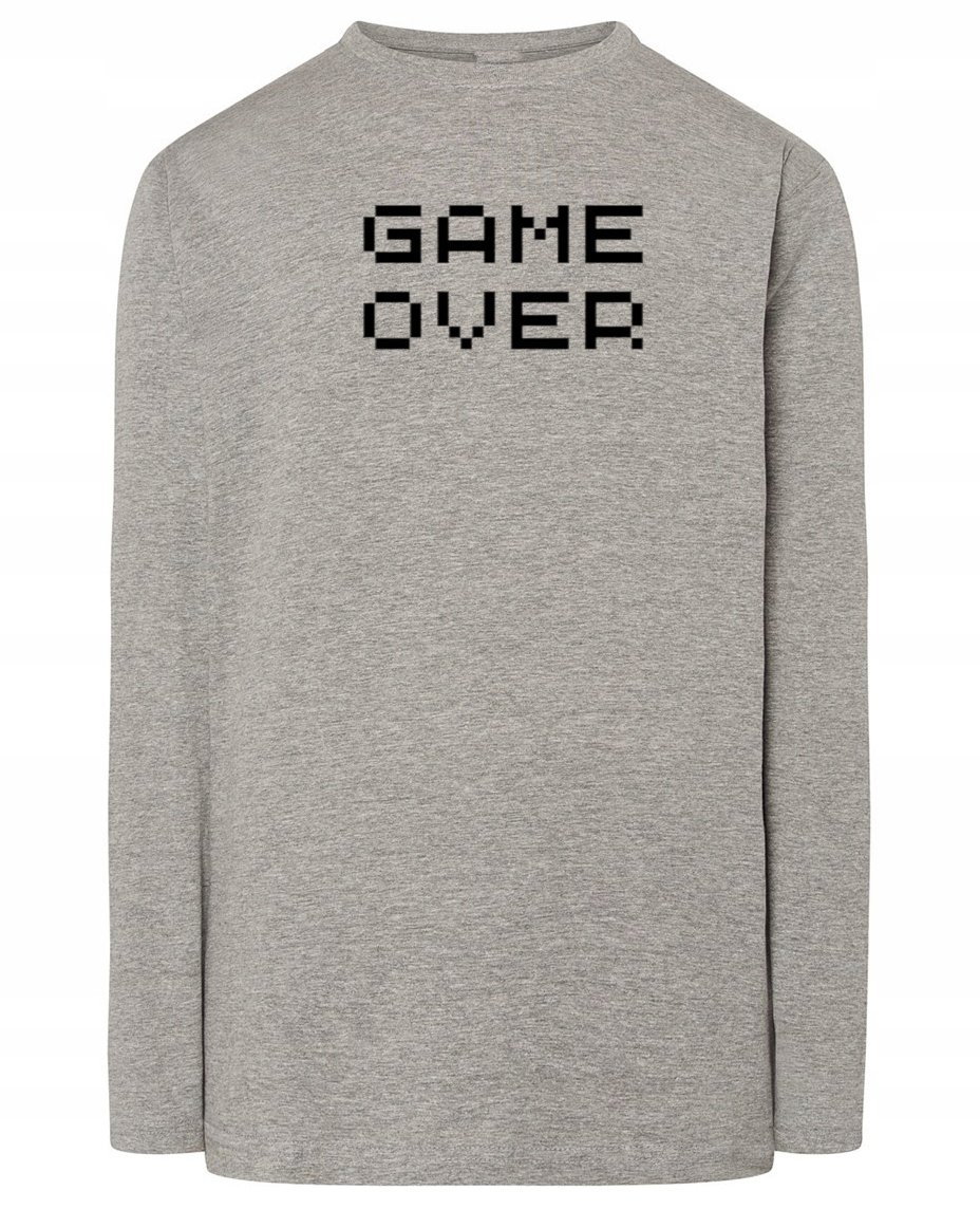 Longsleeve męski nadruk GAME OVER r.XXL