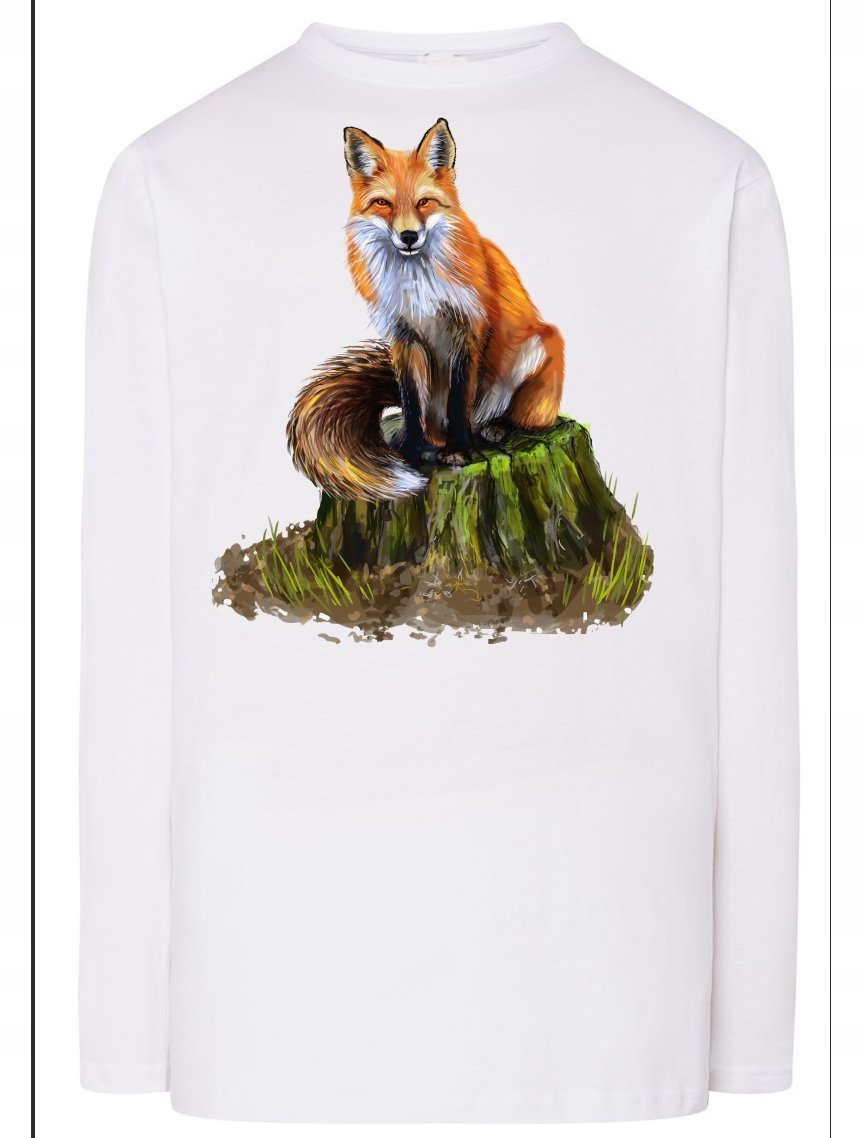 Longsleeve męski nadruk Lis Rozm.S