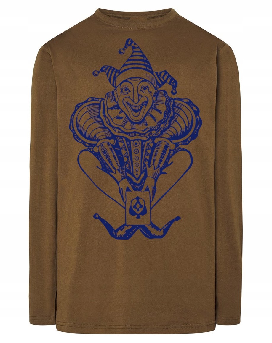 Longsleeve męski nadruk KLAUN JOKER r.M