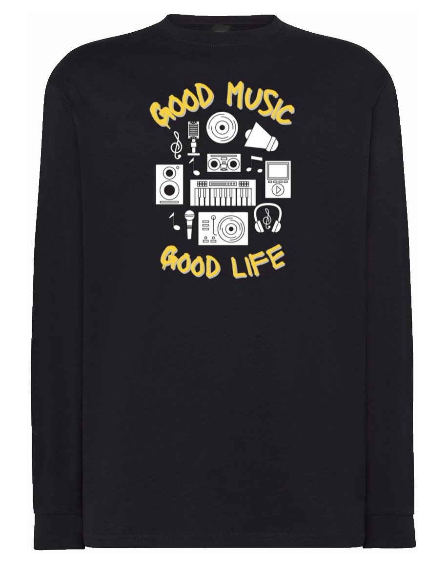 Longsleeve nadruk Dobra Muzyka Dobre Życie r.3XL