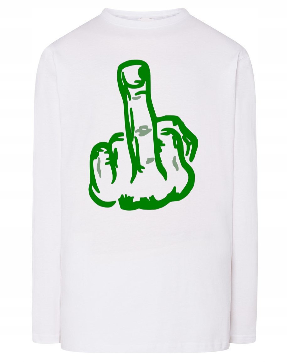 Longsleeve nadruk środkowy palec FUCK U r.4XL