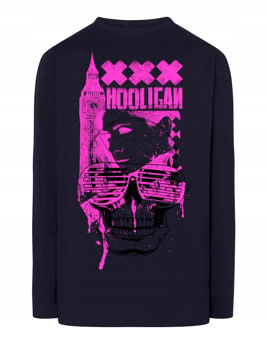 Longsleeve męski nadruk HOOLIGAN r.XS