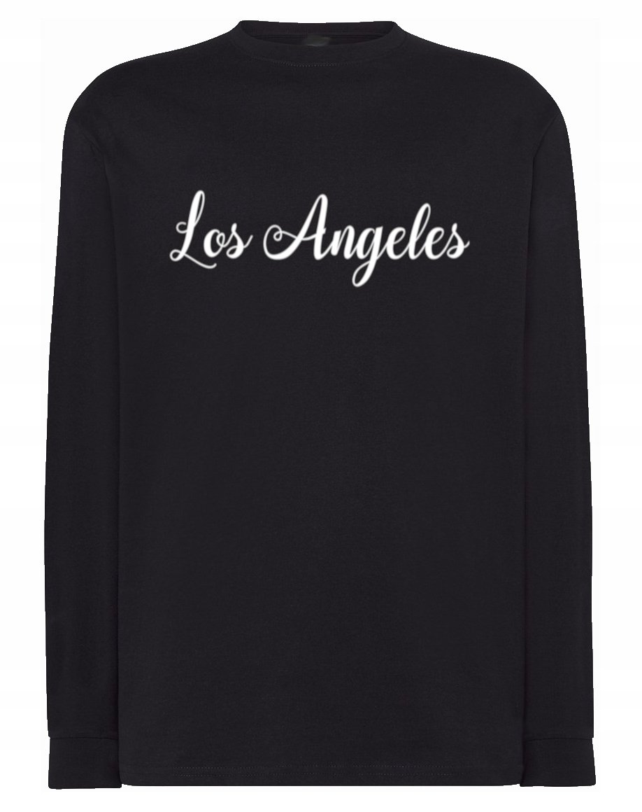 Longsleeve fajny nadruk napis LOS ANGELES r.M