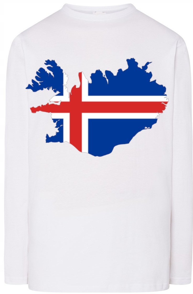 Islandia Męska Modna Bluza Longsleeve Rozm.XL