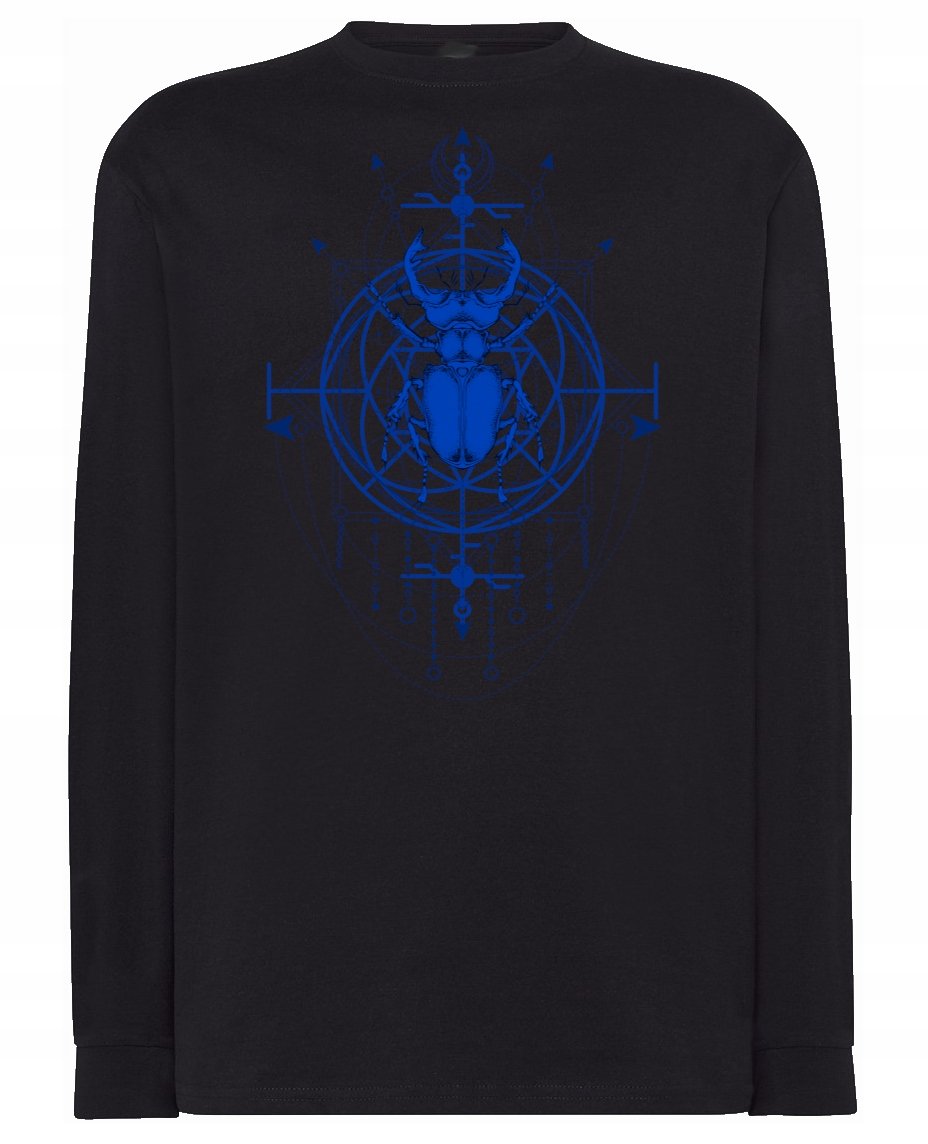 Longsleeve ciekawy nadruk CHRZĄSZCZ MAGIA r.L