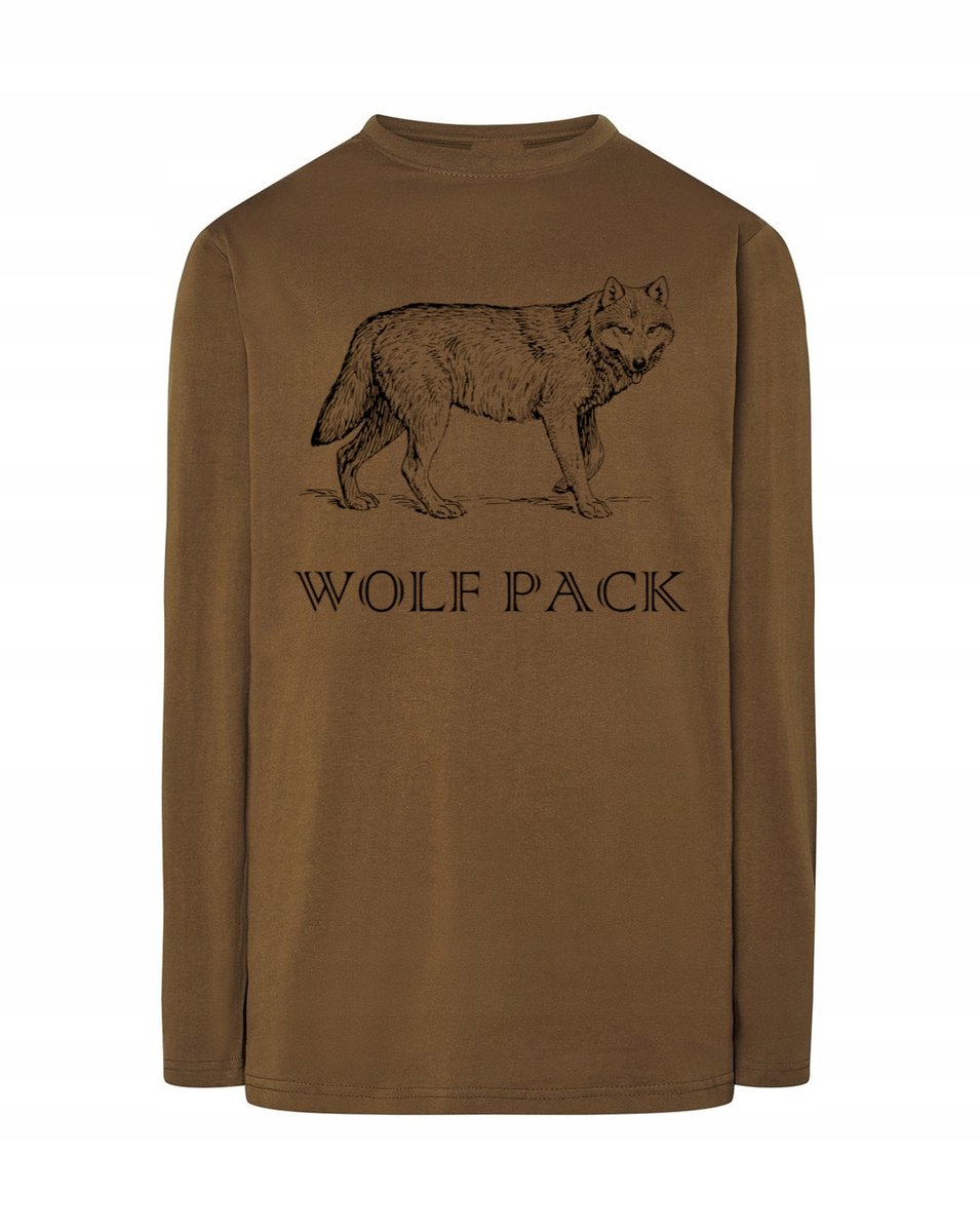 Longsleeve męski nadruk WILK Wolf Pack r.XS