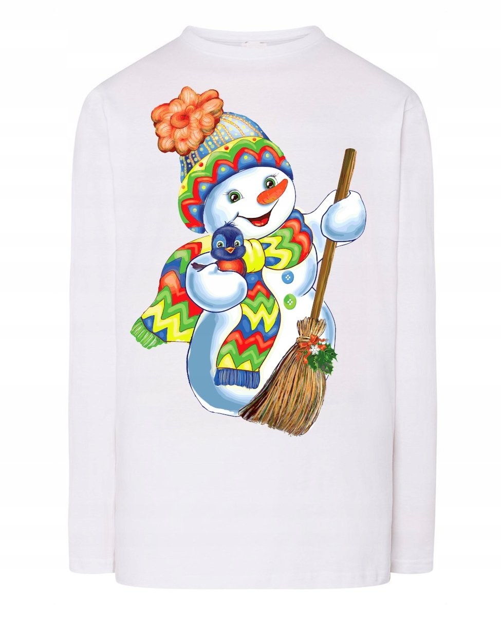 Longsleeve męski nadruk Bałwan Święta Rozm.XXL