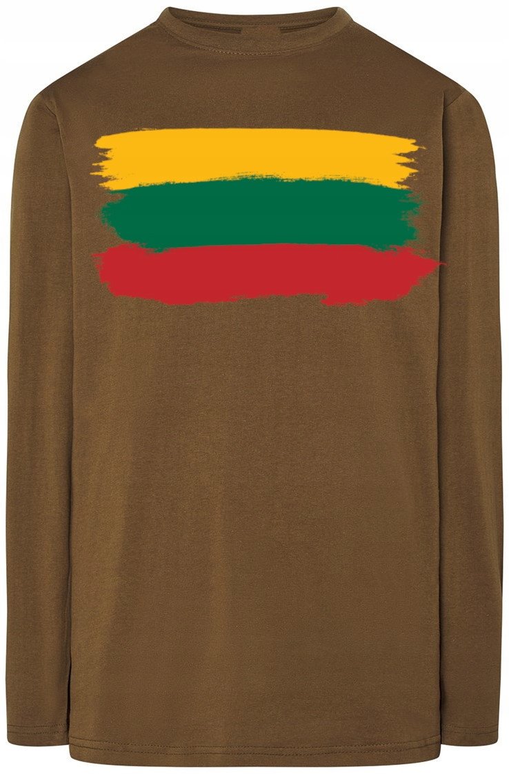 Litwa Męska Modna Flaga Longsleeve Rozm.XL