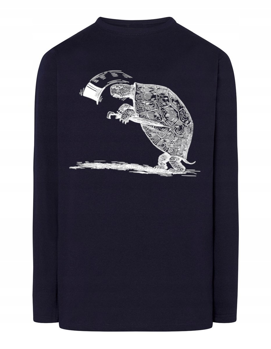 Longsleeve męski nadruk ZWIERZĘ ŻÓŁW r.XS